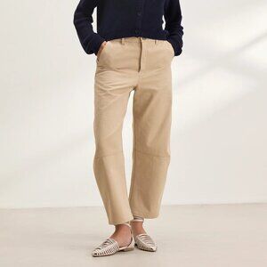 Velvet by Graham & Spencer Khaki Ankle Cropped Pants